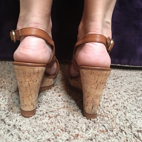 Franco Sarto Boho Cork Wedges - Picture 3 of 7